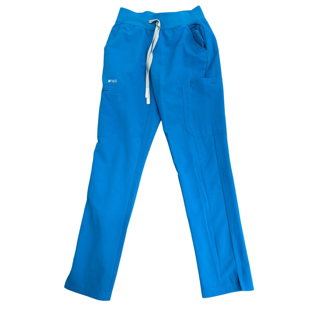 Figs Technical Collection Blue Cargo Scrub Pants Womens Small 1000177